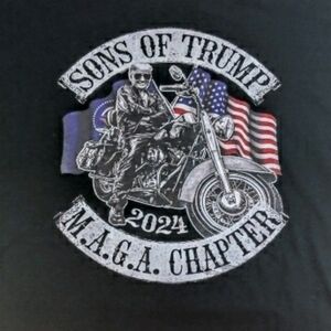Sons of Trump MAGA Chapter 2024 Voter T-Shirt 100% Cotton Size 2XL XXL